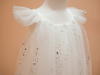 Phoebe Sparkling Fly Sleeve Tulle Dress