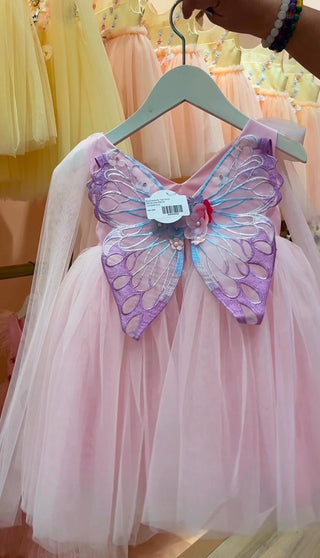 Blush Butterfly Tulle Dress