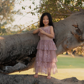 Sparkling Tiered Sleeveless Dress