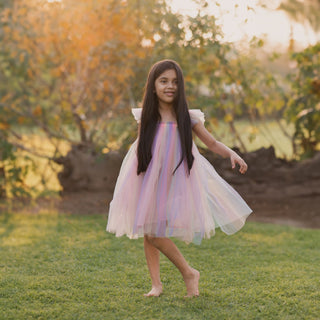 Angel Tulle Rainbow Party Dress