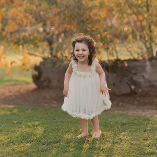 Elegant Off Shoulder Cotton Tulle Dress