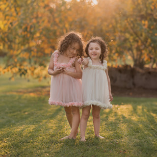 Elegant Off Shoulder Cotton Tulle Dress