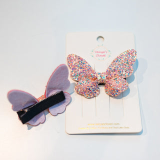 Glitter Hair Clip Butterfly VC