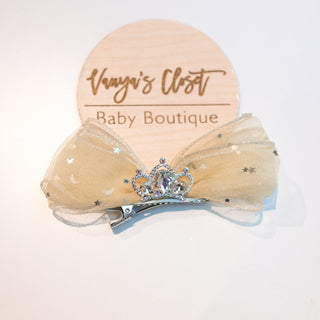 Butterfly Tulle Crown Hair Clip