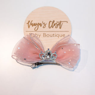 Butterfly Tulle Crown Hair Clip