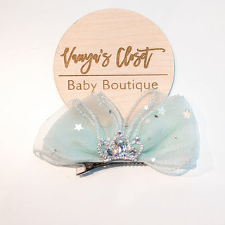 Butterfly Tulle Crown Hair Clip