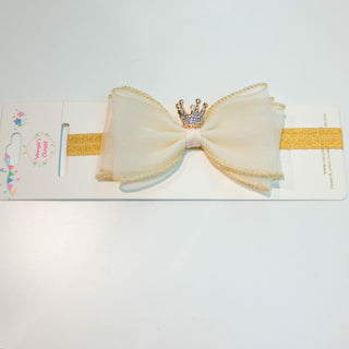 Tulle Headband with Crown