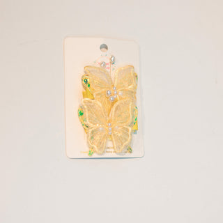Butterfly Pearl 2pc Hairclip Set