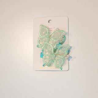 Butterfly Pearl 2pc Hairclip Set