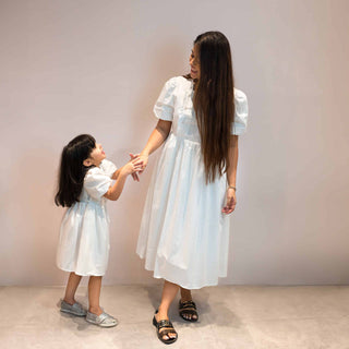 Dorothea sleeved 100% cotton matching dress