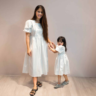 Dorothea sleeved 100% cotton matching dress
