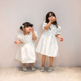 Dorothea sleeved 100% cotton matching dress
