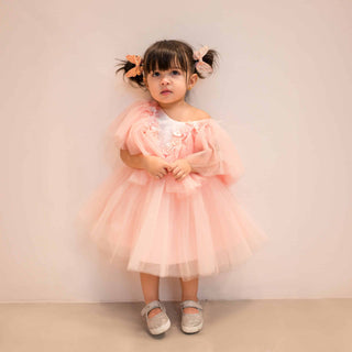 Lucia Luxury Pearl Flower Girl Party Dress