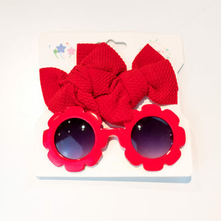 Willow with 2pc Bow Hairclip Set