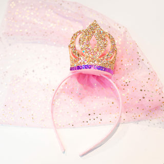 Crown Headband with Lace