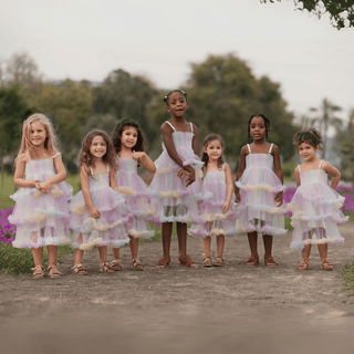 Butterfly Back Tiered Party Dress