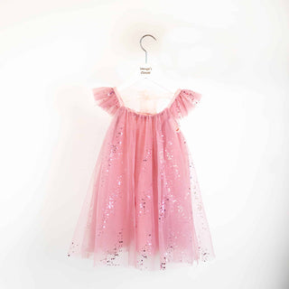 Phoebe Sparkling Fly Sleeve Tulle Dress