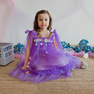 Iris Luxury Flower Girl Party Dress