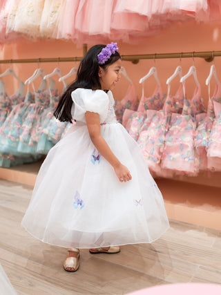 Butterfly Dream Puff Sleeved Dress