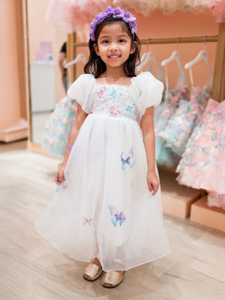 Butterfly Dream Puff Sleeved Dress