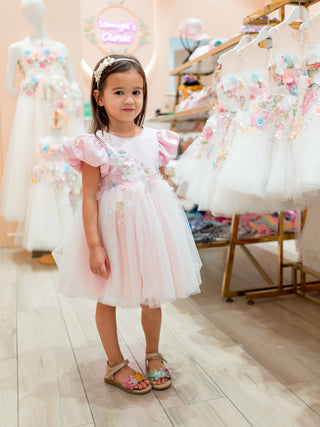 Etoile Elegance Luxury Pink Party Dress