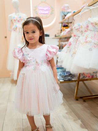 Etoile Elegance Luxury Pink Party Dress