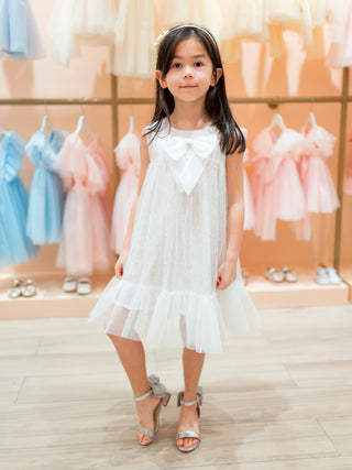 Lily Sequin Dress with front Big Bow