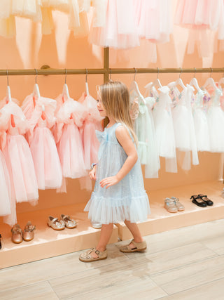 Lily Sequin Dress with front Big Bow