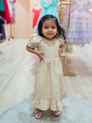 Buttercup Charm Puff Sleeved Dress