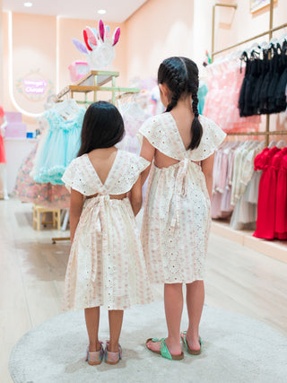 Vintage Bloom Eyelet Dress
