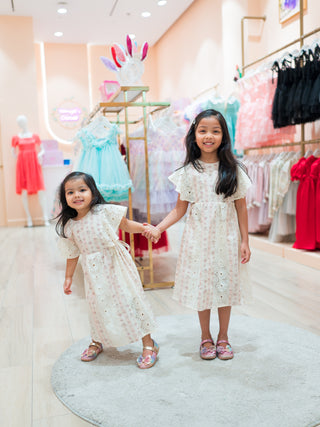 Vintage Bloom Eyelet Dress