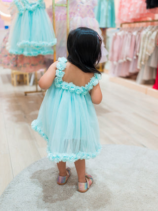 Elegant Off Shoulder Cotton Tulle Dress