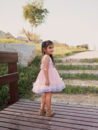 Scarlett Pink Ruffle Dress - Pink