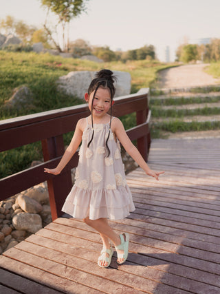 Harper Strappy Dress with Flowers