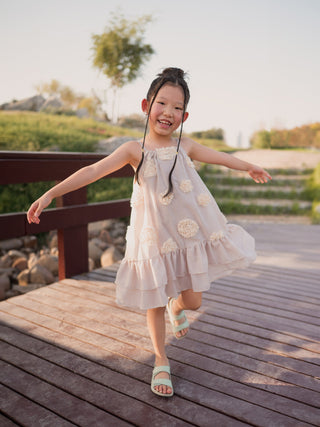 Harper Strappy Dress with Flowers