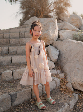 Harper Strappy Dress with Flowers