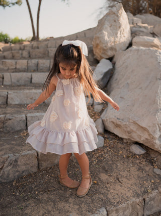 Harper Strappy Dress with Flowers