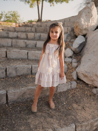 Harper Strappy Dress with Flowers