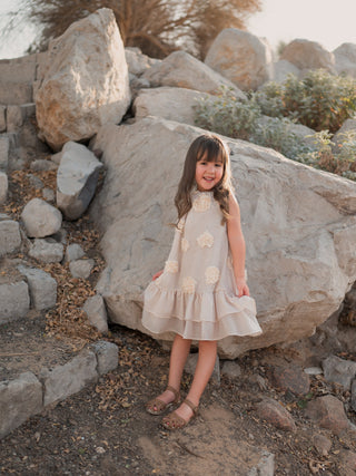 Harper Strappy Dress with Flowers