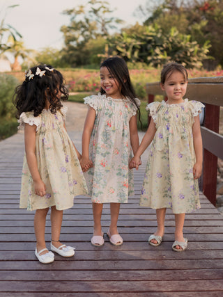 Emma Puffed Sleeved Floral Dress