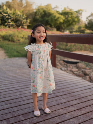 Emma Puffed Sleeved Floral Dress