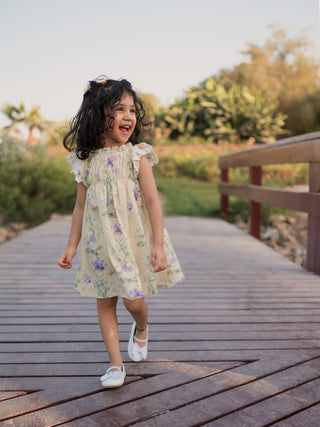 Emma Puffed Sleeved Floral Dress