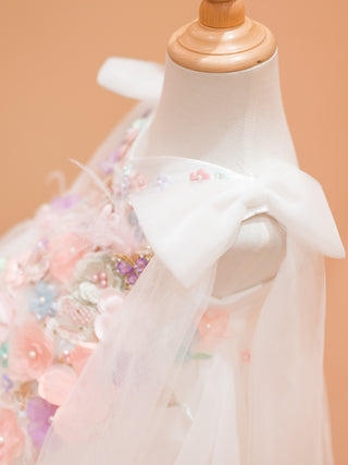 Opulent Birthday Elegance White Dress