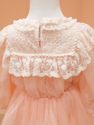 Vintage Angel dress soft pink with lace