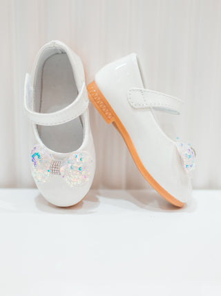 Girl Princess Shoes with Sequin bow