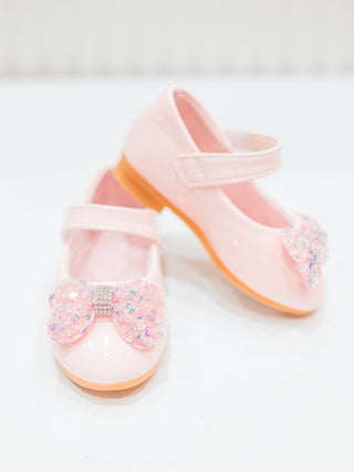 Girl Princess Shoes with Sequin bow
