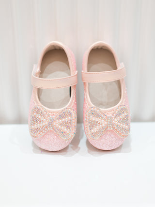 Girl Princess Glitter shoes with Bow