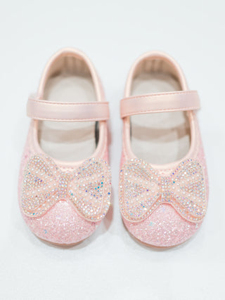 Girl Princess Glitter shoes with Bow