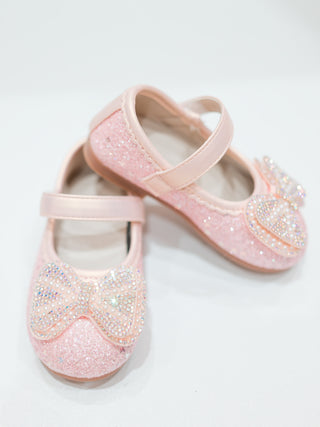 Girl Princess Glitter shoes with Bow