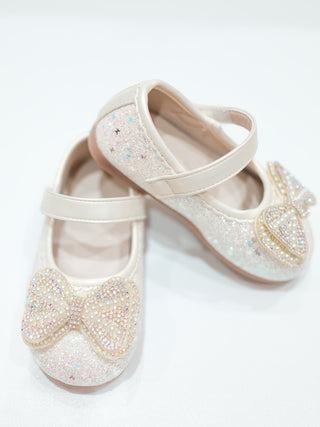 Girl Princess Glitter shoes with Bow